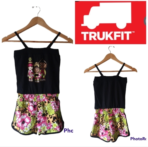 TRUKFIT Girls Cool Kids Romper. Size XL (6X). - Picture 1 of 9